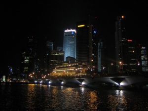 Singapore in the middle of the night